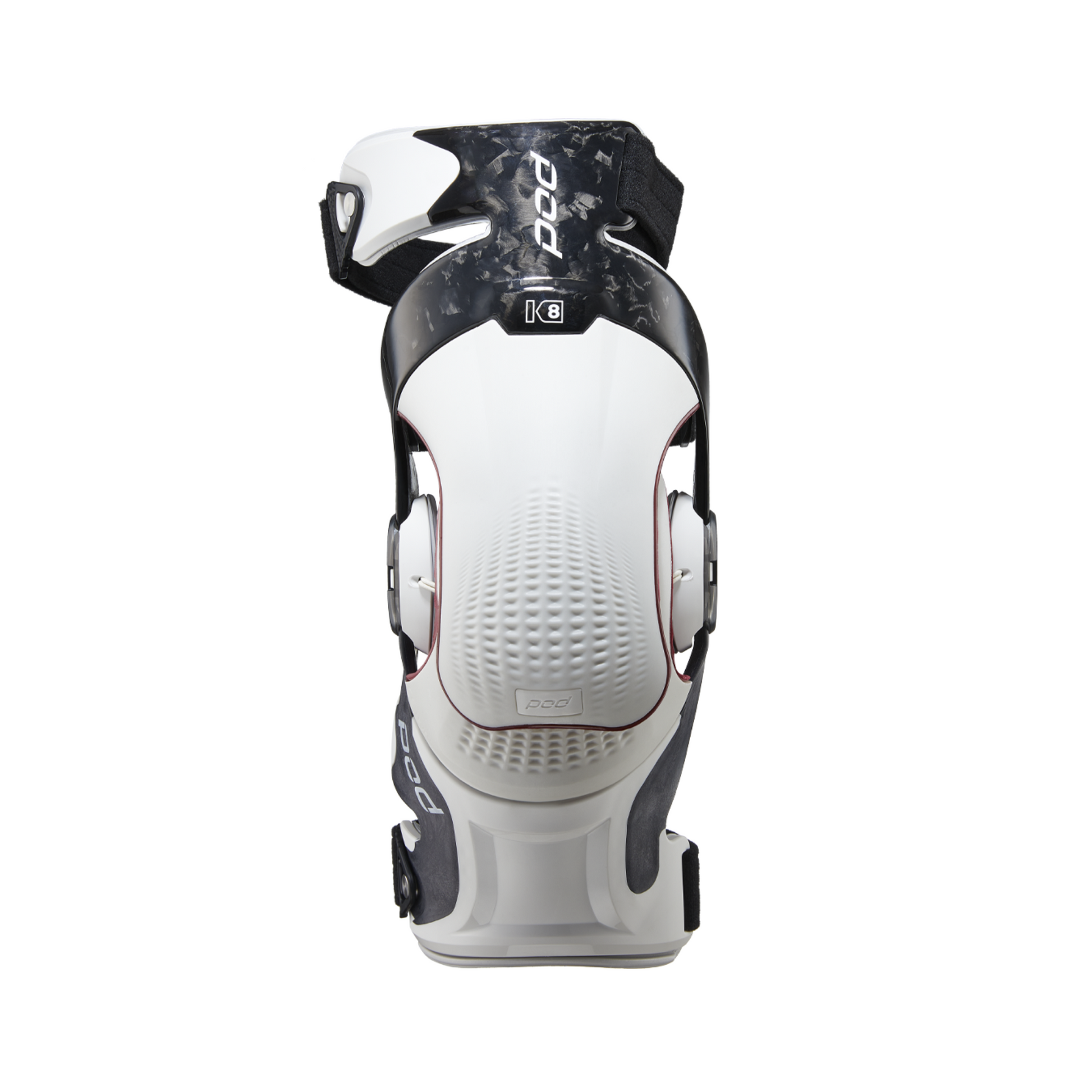 POD K8 3.0 White Knee Brace - Right Front View