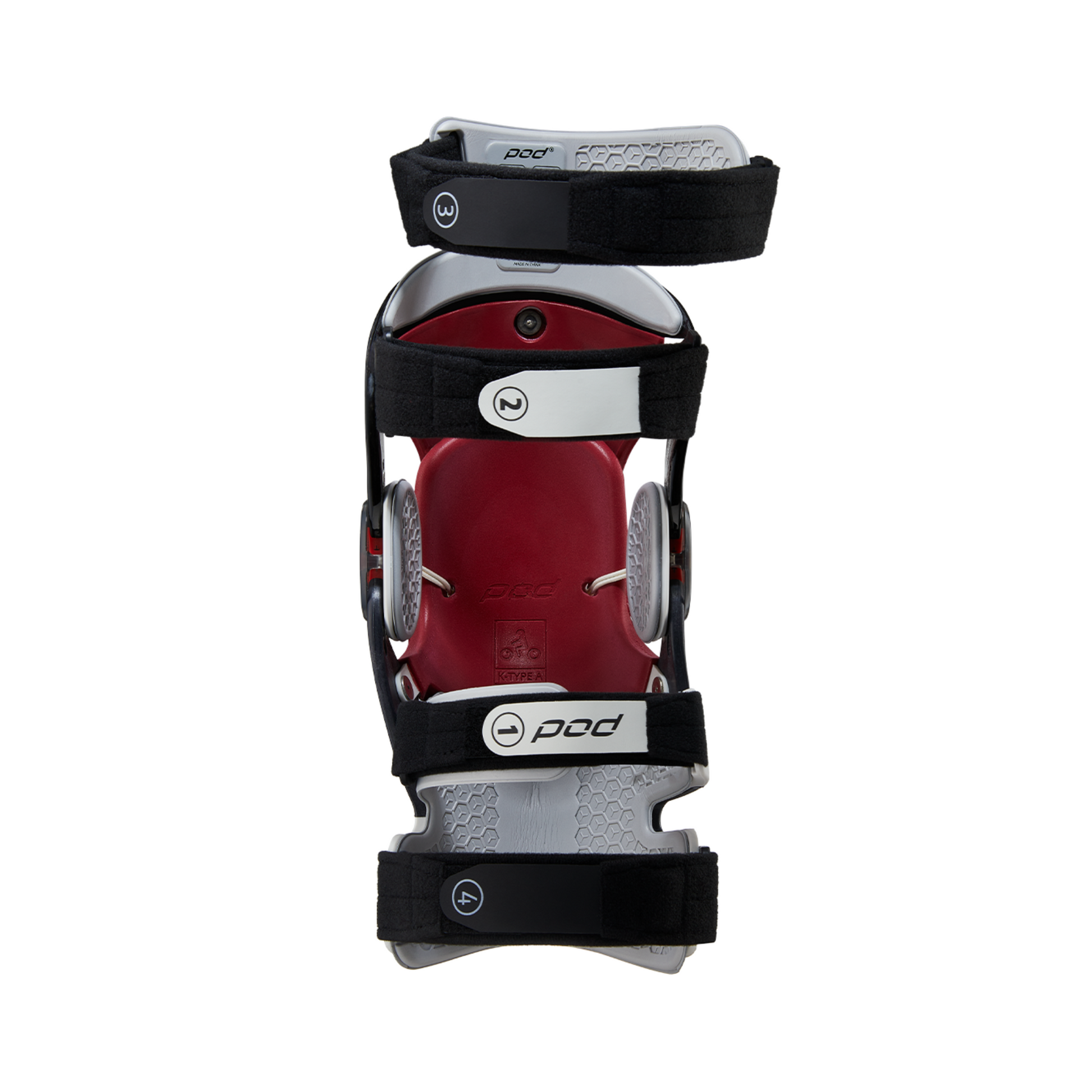 POD K8 3.0 White Knee Brace - Back View