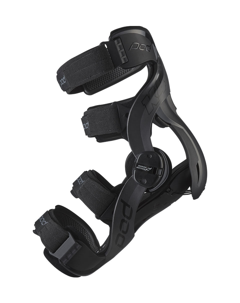 POD Active K4 Impact Modified Knee Brace Graphite/Black Side View